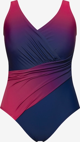 Ulla Popken Bralette Swimsuit in Mixed colours: front