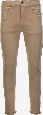 Pantalon chino 'P1059' Ombre en beige : devant