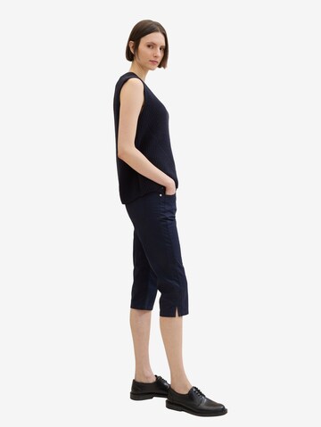 TOM TAILOR Tapered Trousers in Blue