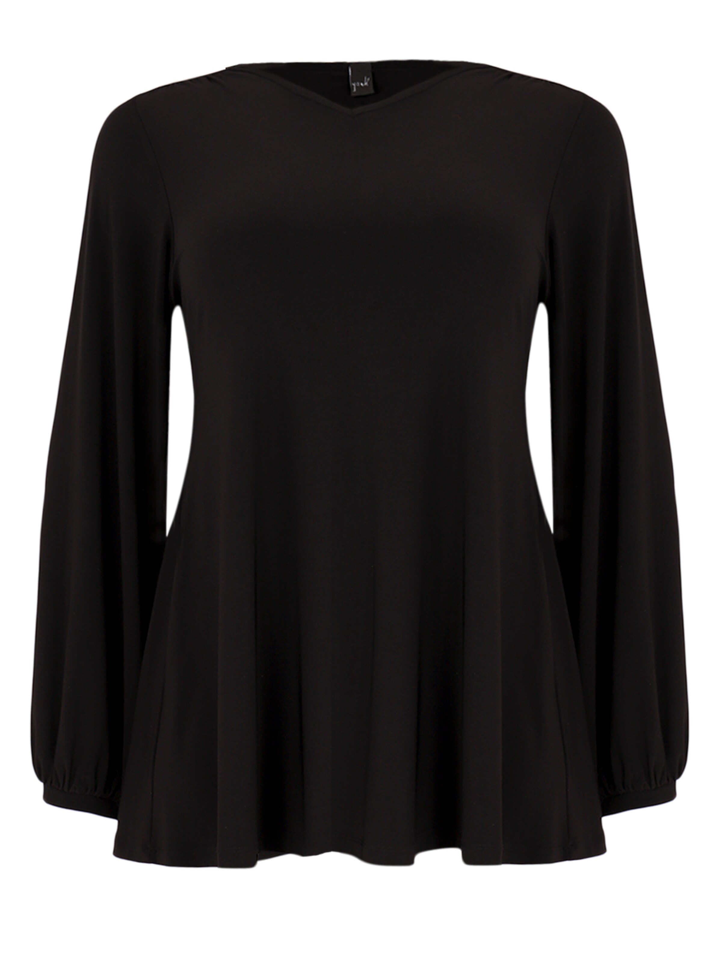 YOEK Tuniek in Zwart: voorkant