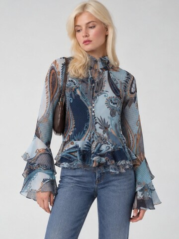 GUESS Bluse 'W6BH45W4235'‌‌‌‌‌‌‌‌‌‌ in Blau
