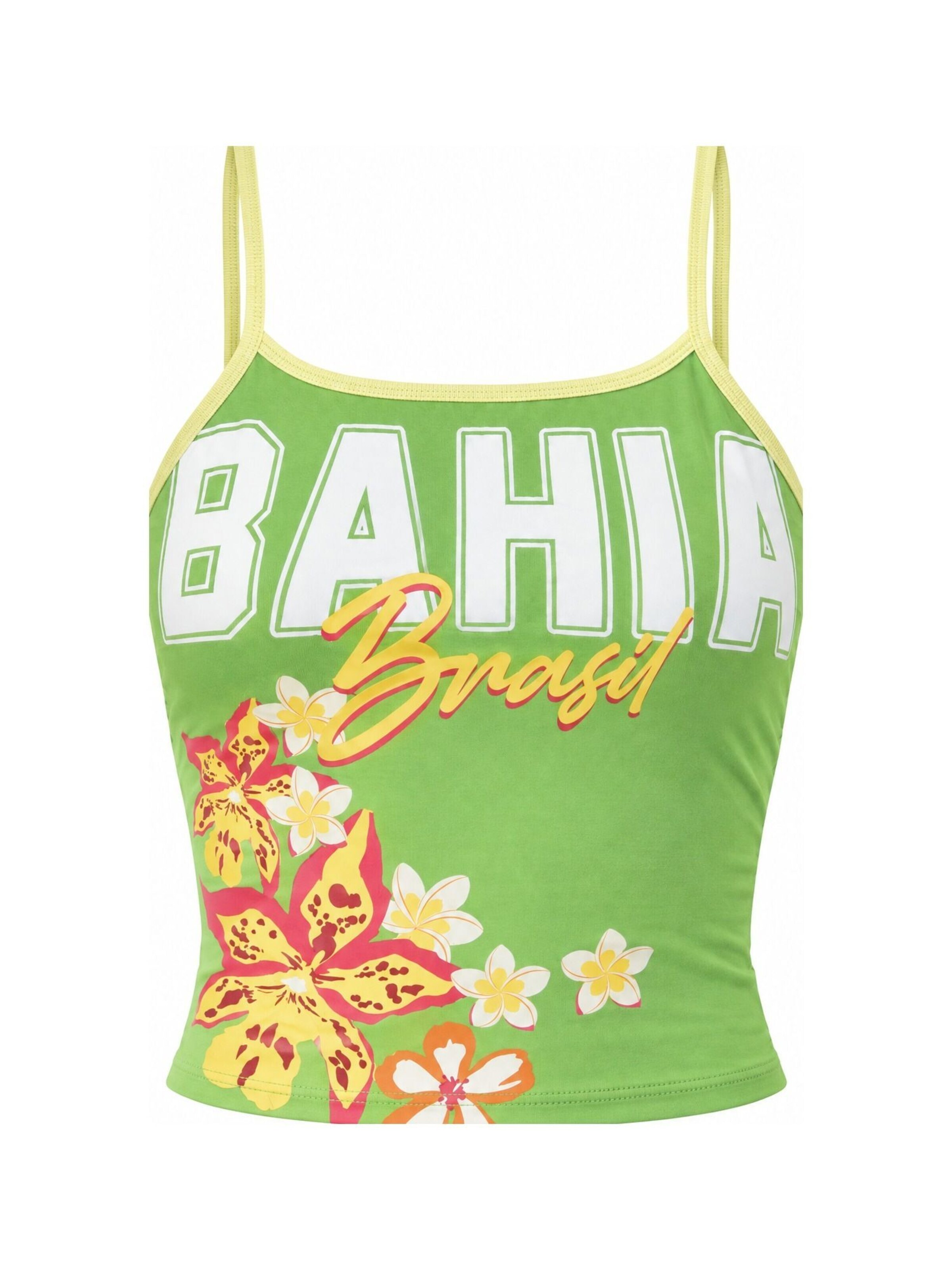 Ethiquet Top 'Crop Top'‌ in Grün: Vorderseite