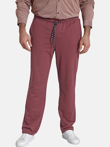 Loosefit Pantalon Charles Colby en rouge : devant