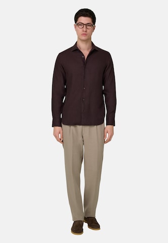 Effilé Pantalon à pince 'City' Boggi Milano en gris