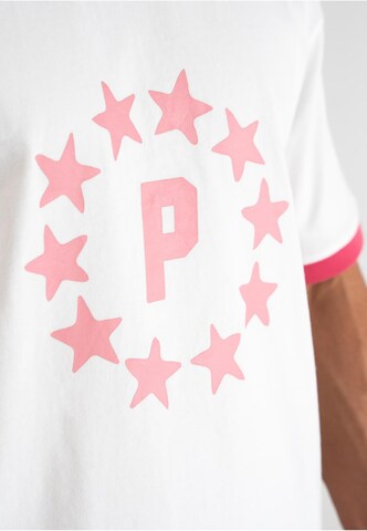 Maglietta 'Stars Contrast' di Prohibited in bianco