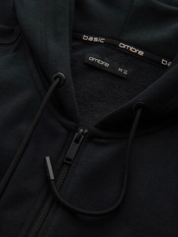 Ombre Sweat jacket 'OM-SSBZ-0160' in Black