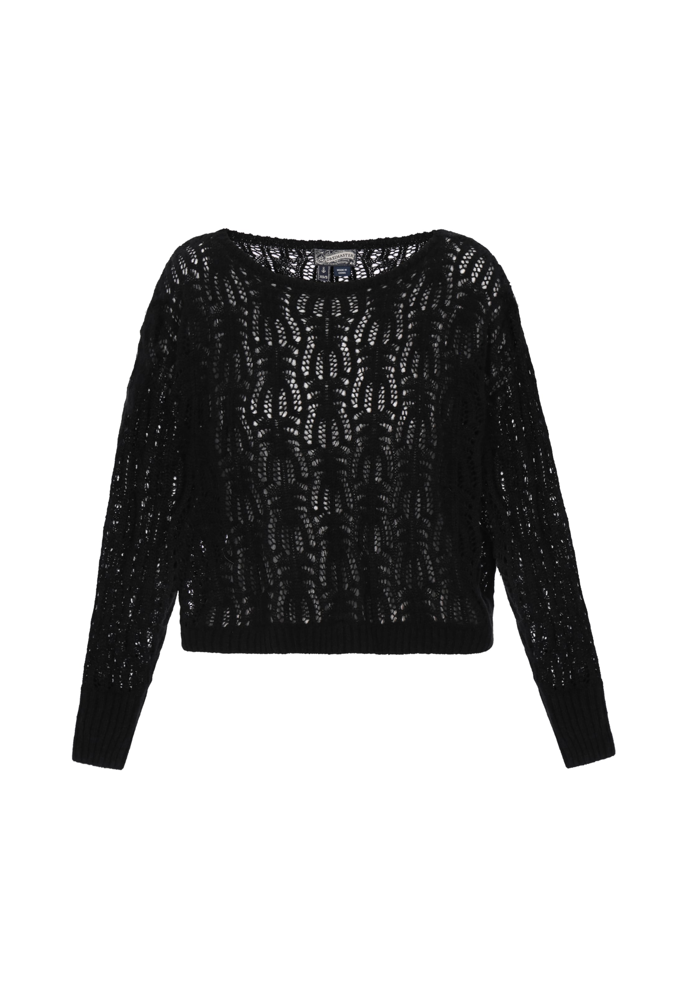 Pull-over 'Vintage' DreiMaster Vintage en noir : devant