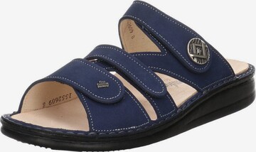 Finn Comfort Mules in Blue: front