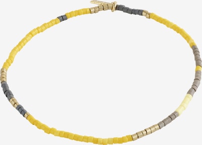 Pilgrim Armband 'Alison' in de kleur Geel / Goud / Grijs, Productweergave