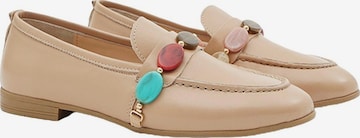 Desa Mocassins 'Loafer' in Beige: voorkant