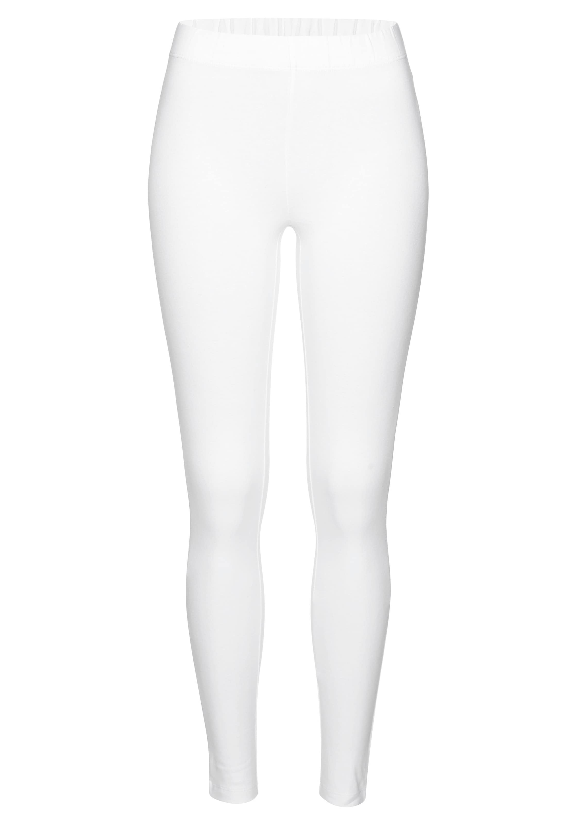 FLASHLIGHTS Skinny Leggings in Weiß: Vorderseite