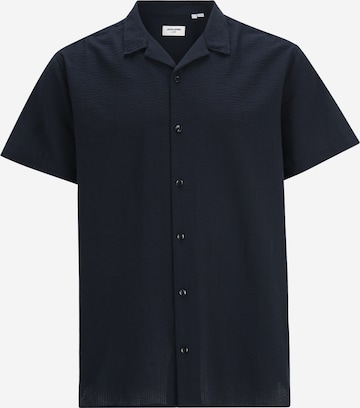Jack & Jones Plus Regular fit Button Up Shirt 'EASTER PALMA' in Blue: front