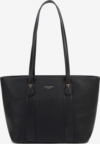 Borsa a spalla 'Borsa a Spalla Donna Vegan Leather 36x23 cm - Chiusura Zip' di David Jones in nero: frontale