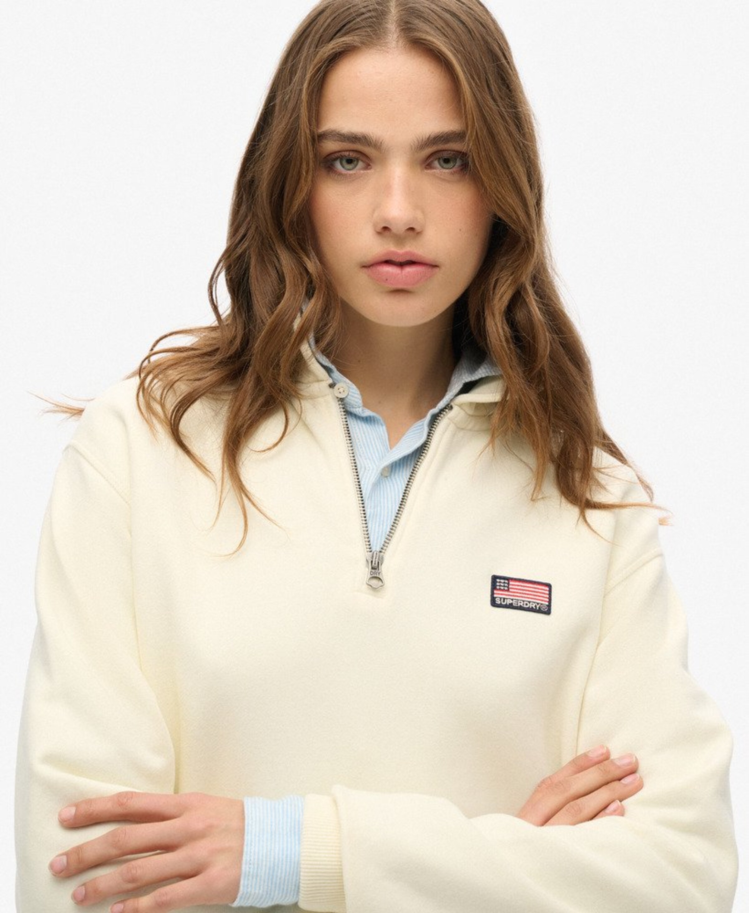 Superdry & Co Sweatshirt 'Essentials' in White