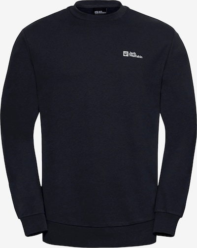 JACK WOLFSKIN Collegepaita 'Essential' koossa L värissä tummansininen / valkoinen, Tuotenäkymä