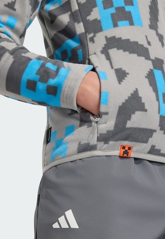 ADIDAS TERREX - Casaco de velo funcional 'Adidas x Minecraft' em cinzento