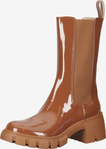 STEVE MADDEN Chelsea boots i brun: framsida