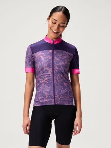 ENDURA Funktionsshirt 'Floral Block' in Lila: Vorderseite