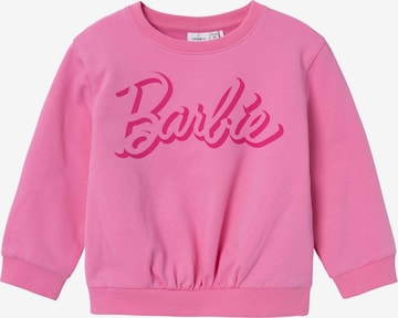 NAME IT Sweatshirt 'Dalma Barbie' i pink: forside