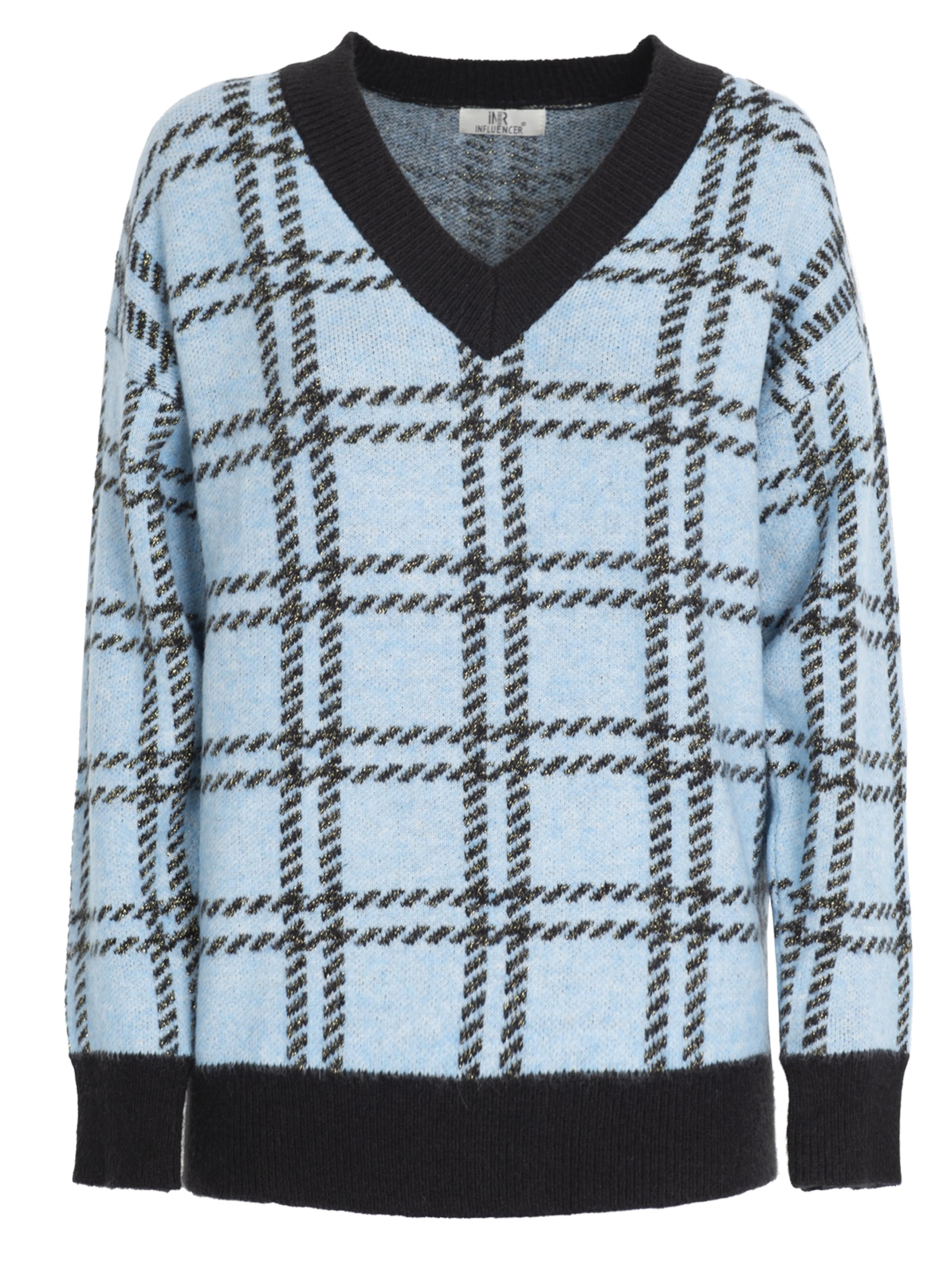 Influencer Kampsun, värv sinine: eest vaates