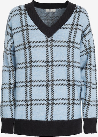 Pull-over Influencer en bleu : devant