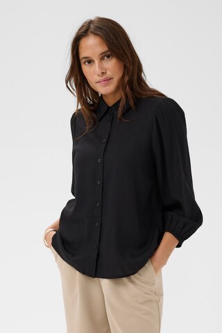 Kaffe - Blusa 'KAmilia' em preto: frente