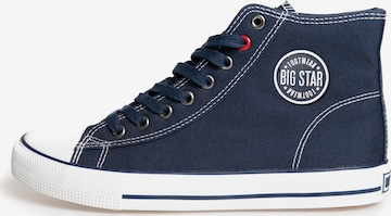 BIG STAR High-Top Sneakers in Blue: front