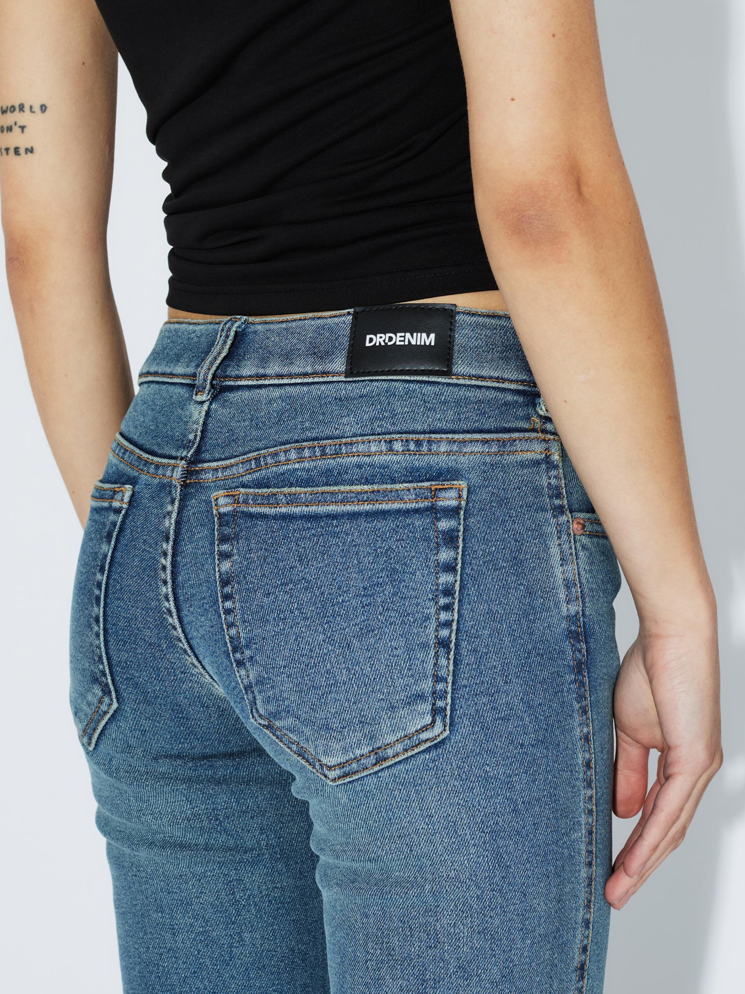 Dr. Denim Slim fit Jeans 'Kily Low Bootcut' in Blue