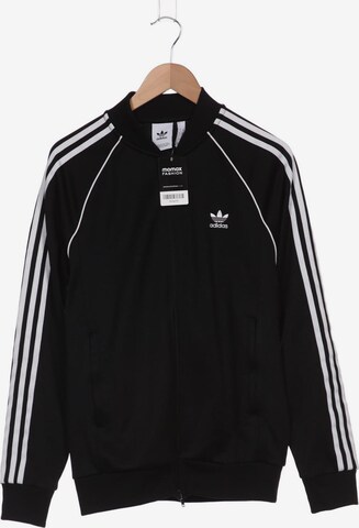 ADIDAS ORIGINALS Sweatshirt & Zip-Up Hoodie in L in Black: front