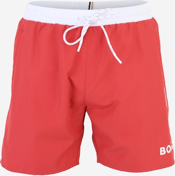 Shorts de bain 'Starfish' BOSS en rouge : devant