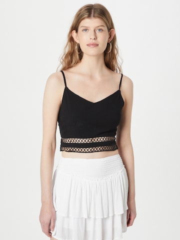 ABOUT YOU Top 'Indira' in Black: front