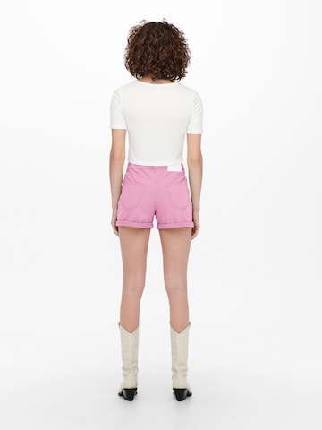 ONLY Regular Shorts 'PHINE' in Pink