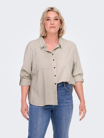 ONLY Carmakoma Blouse 'CARYasmin' in Beige: voorkant