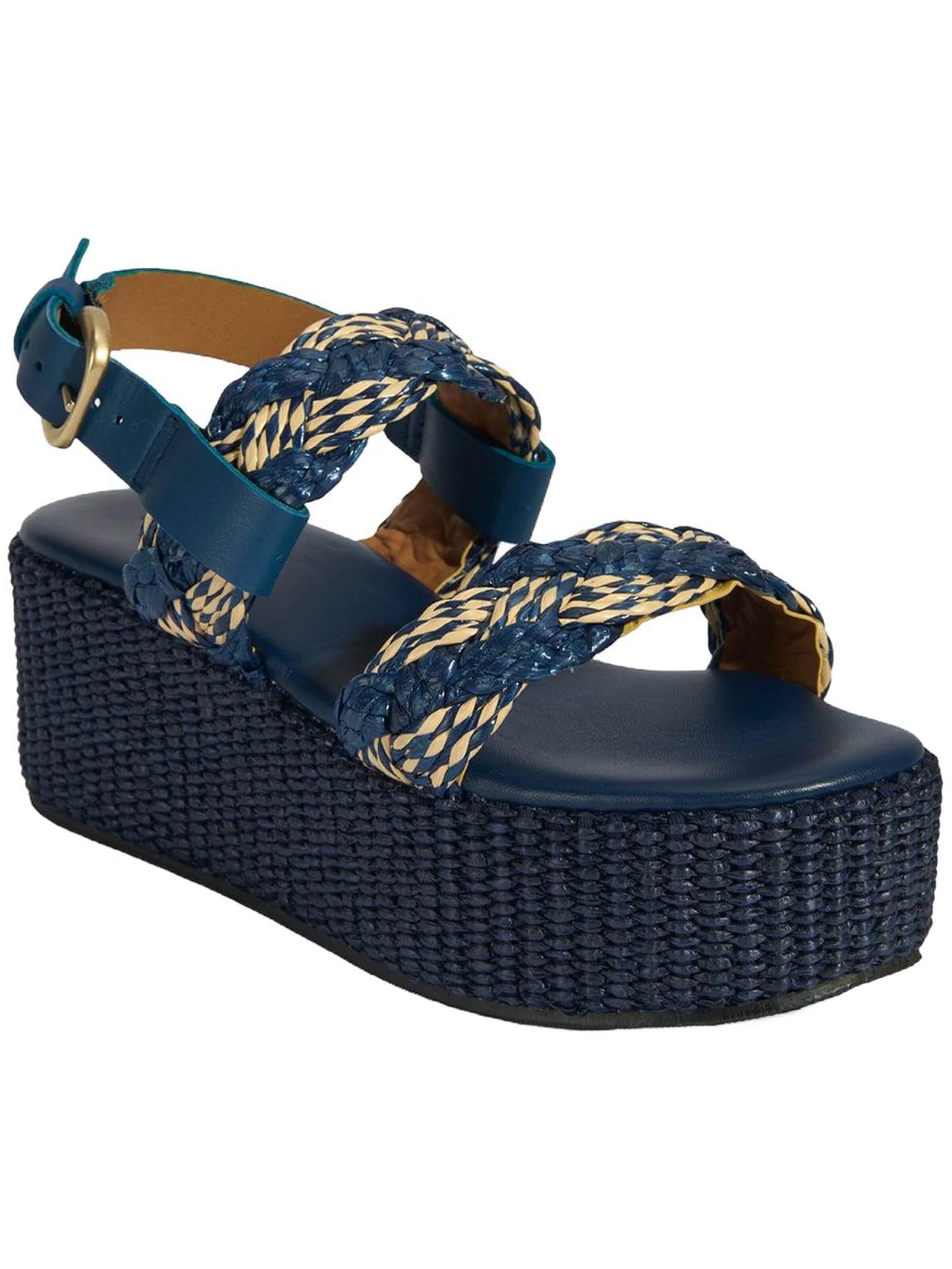 Desa - Sandalias 'Keilsandalen' en azul: frente