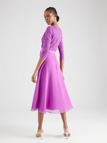 Robe de cocktail SWING en violet