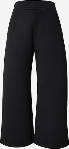 juoda WEEKDAY Plačios klešnės Kelnės 'Alba': priekis