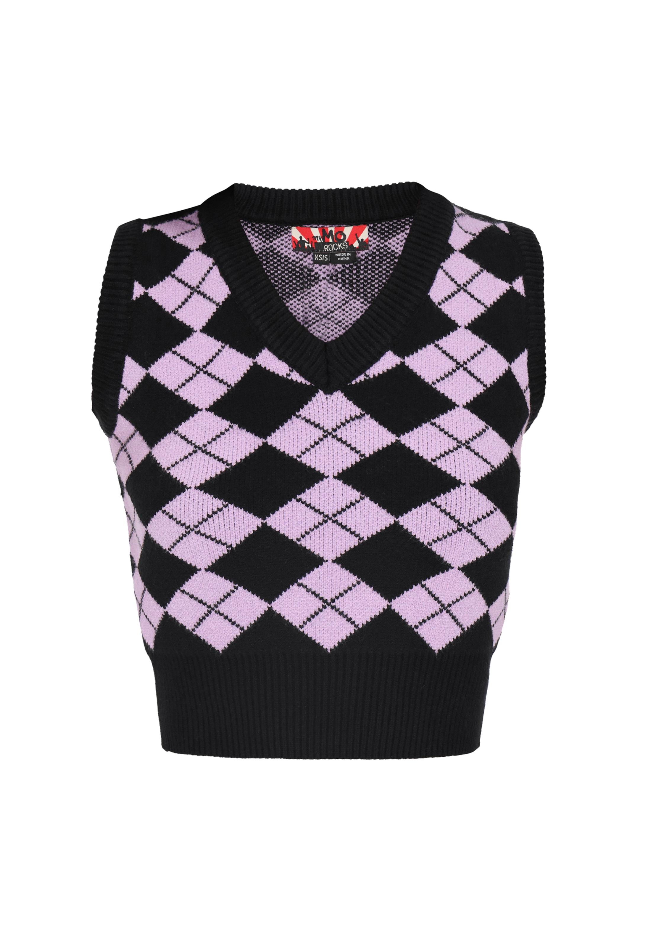 myMo ROCKS Kampsun 'Young Fashion', värv lilla: eest vaates