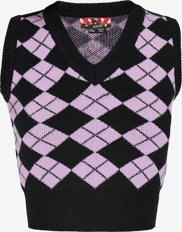 purpurinė myMo ROCKS Megztinis 'Young Fashion': priekis