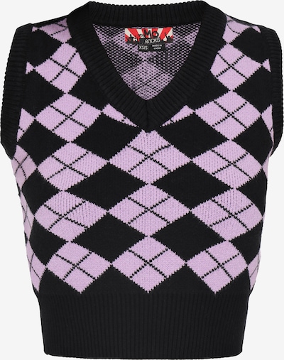 Megztinis 'Young Fashion' iš myMo ROCKS, spalva – alyvinė spalva / juoda, Prekių apžvalga