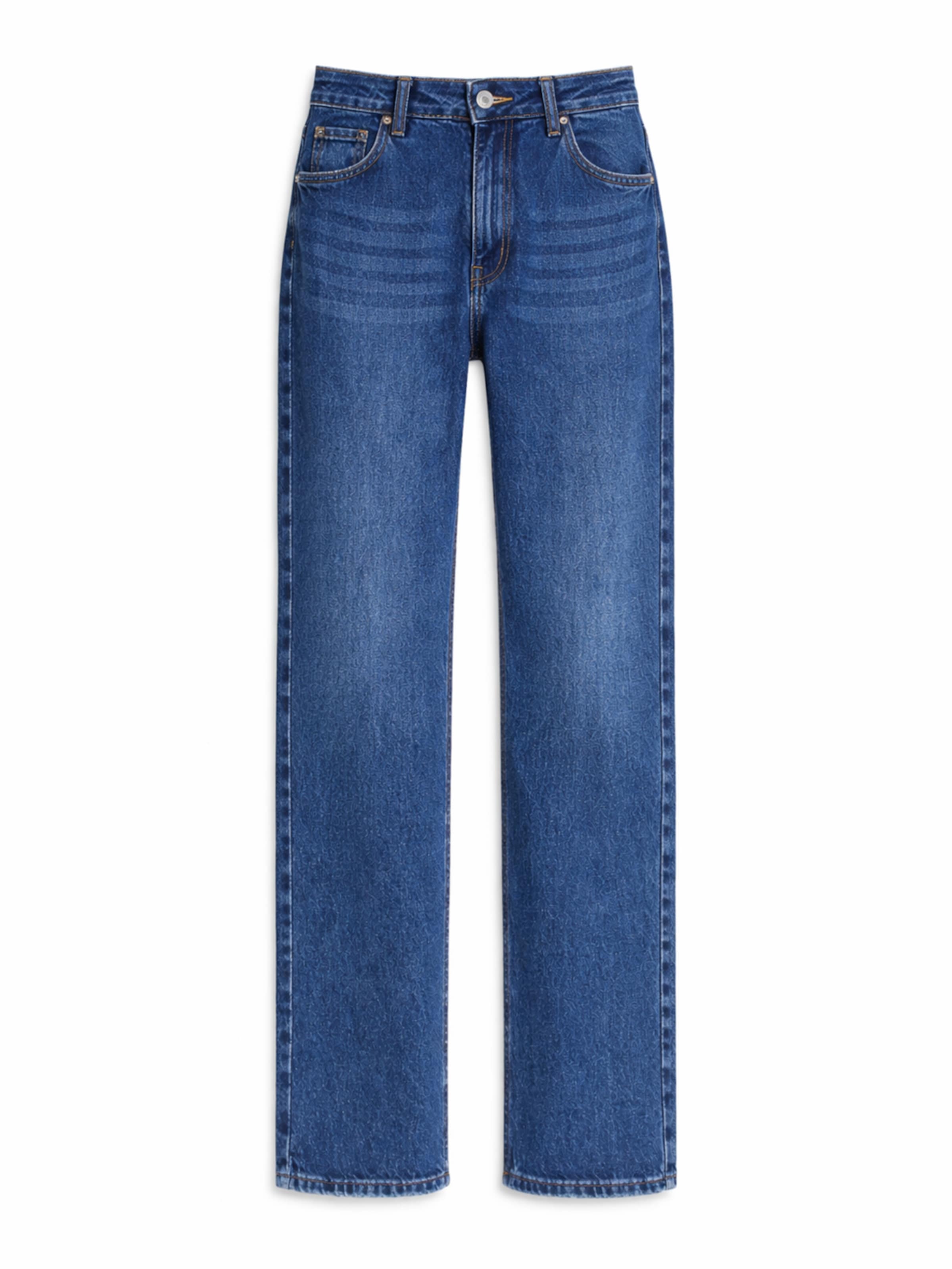 IT'S BASIC Jeans 'EMMA Straight High Rise Jeans' in de kleur Kobaltblauw, Productweergave