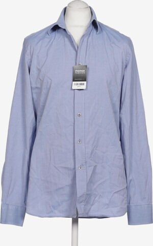 PRADA Button Up Shirt in L in Blue: front