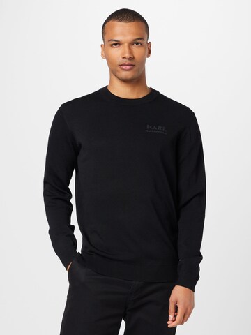 Karl Lagerfeld Sweater in Black: front
