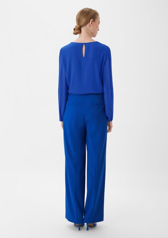 COMMA Blouse in Blauw: terug