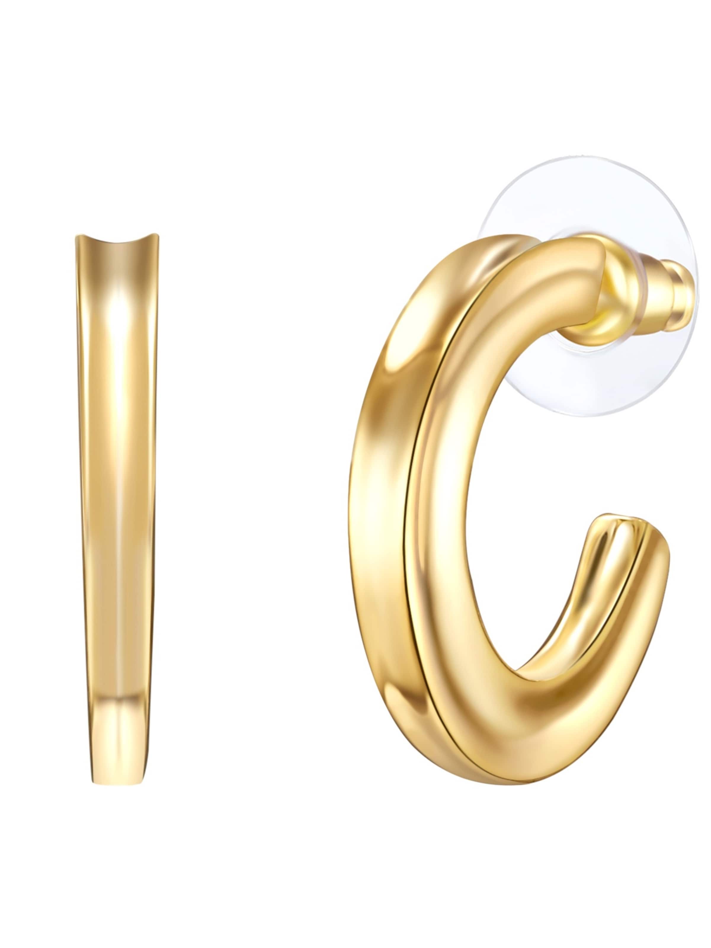 Lulu & Jane Earrings in Gold: front