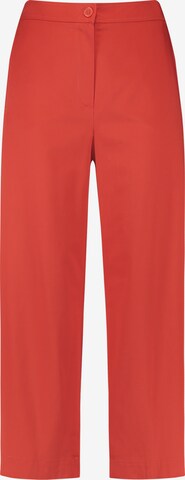 GERRY WEBER Trousers with creases in Red: front