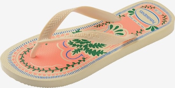 HAVAIANAS - Sandalias de dedo 'Top Summer Vibes' en beige: frente