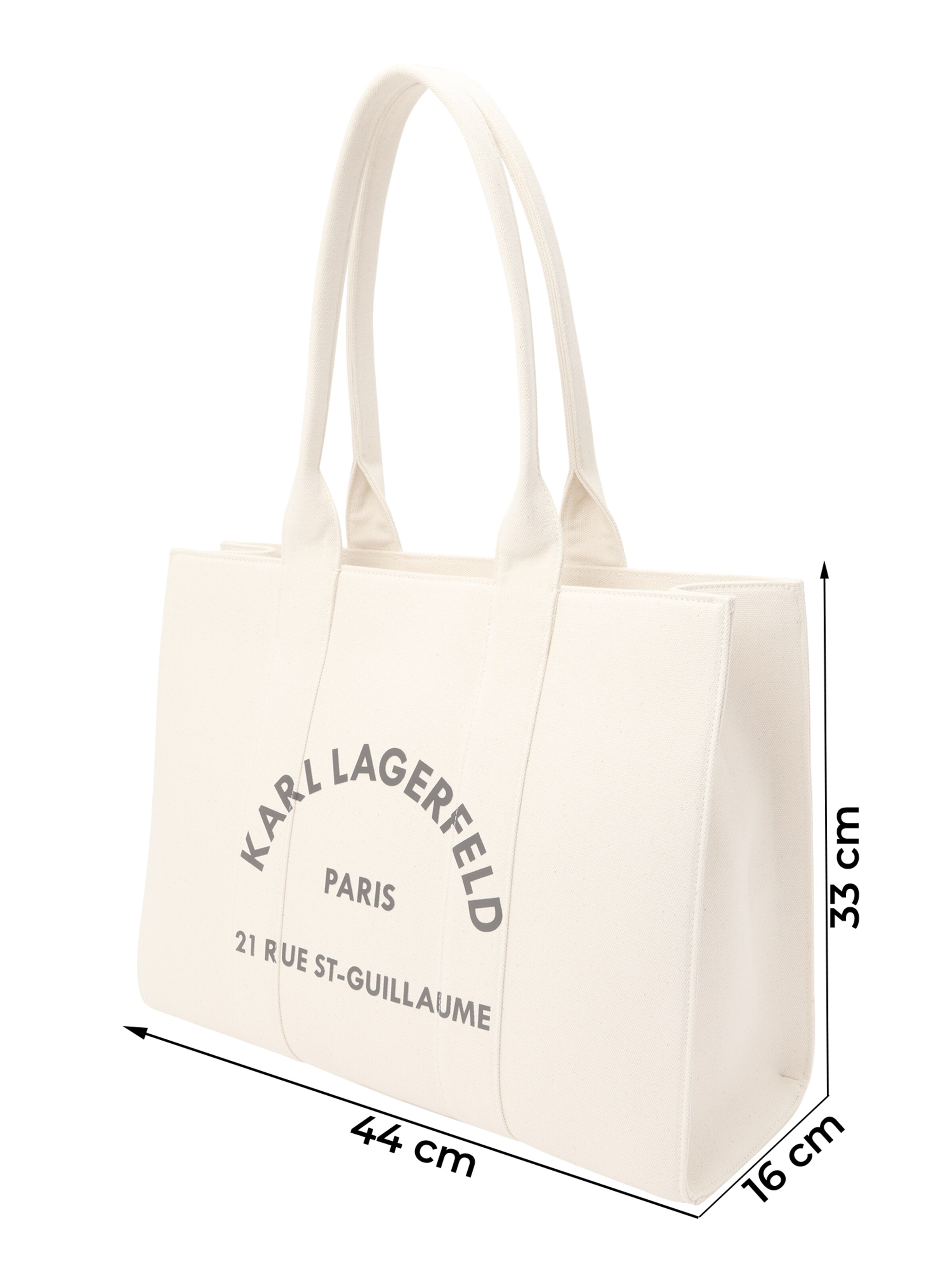 Karl Lagerfeld Nakupovalna torba 'Rue St-Guillaume' | bež barva