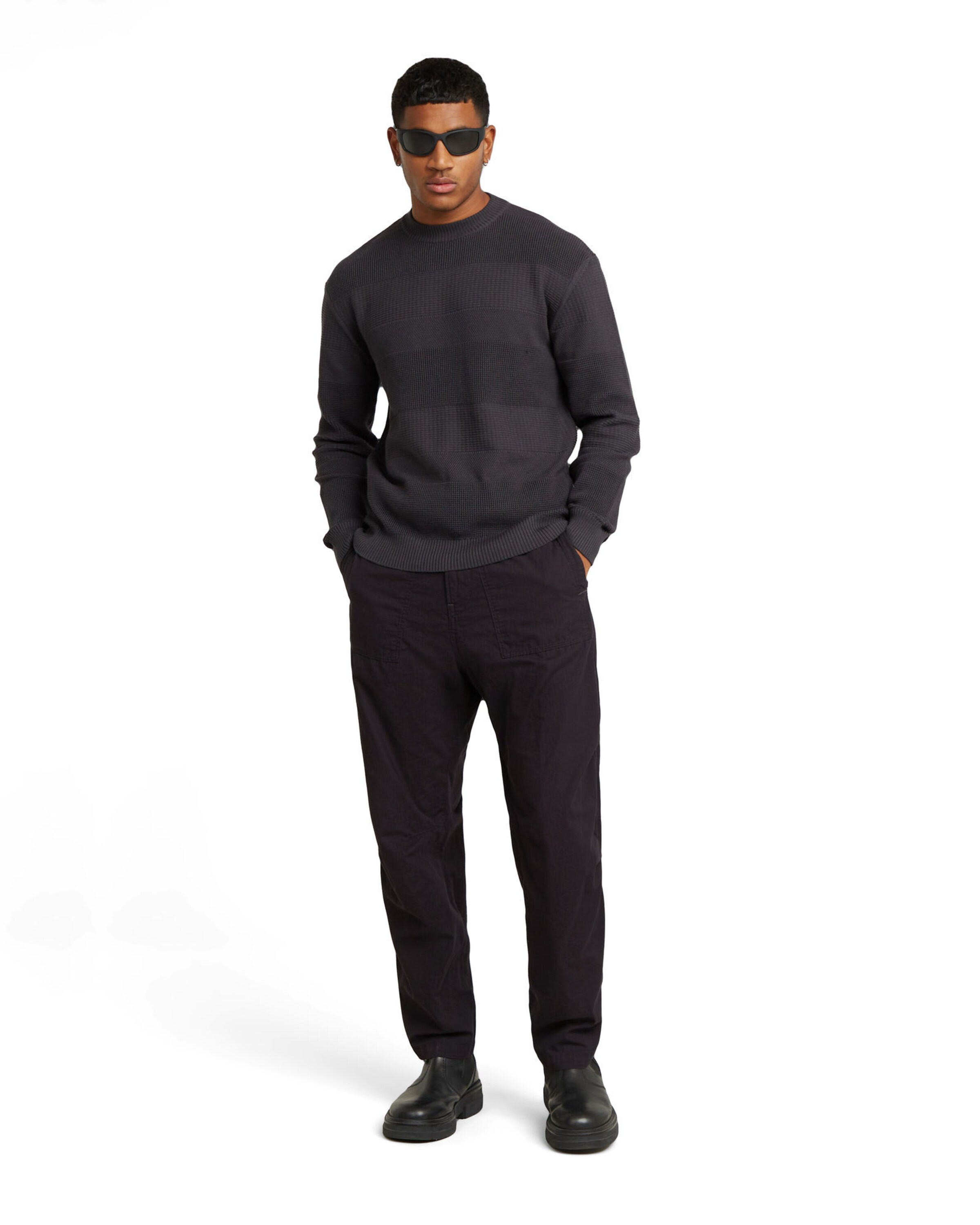 G-STAR Tapered Broek in Zwart