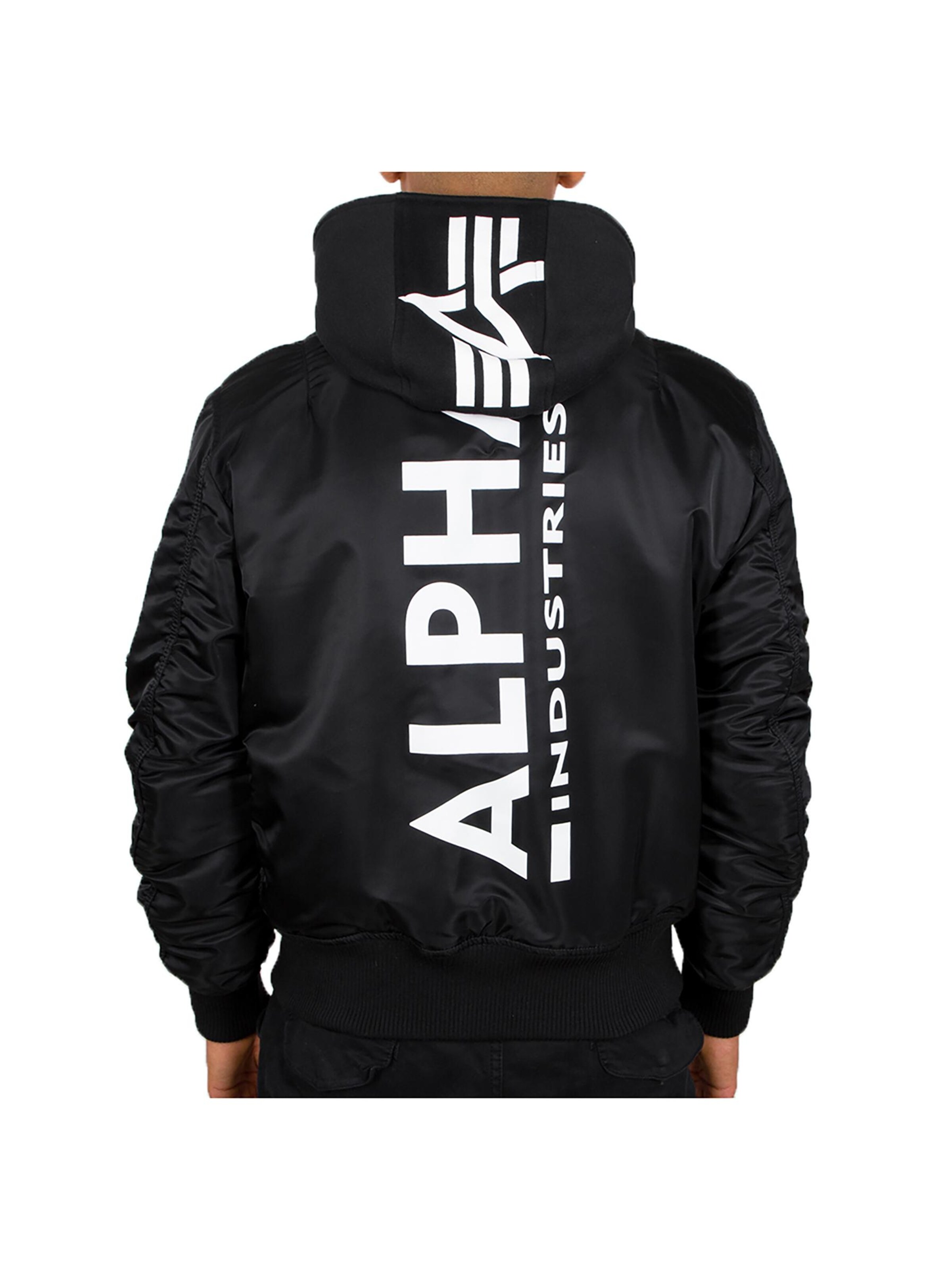 ALPHA INDUSTRIES Between-Season Jacket 'MA-1 ZH' in Black