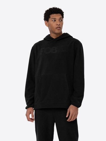 Sweat-shirt 4F en noir : devant